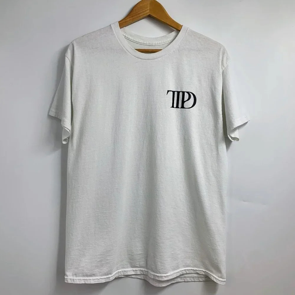 Taylor Swift Women's Tortured Poets Department Album Short Sleeve T Shirt Size L